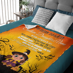 Free Shipping✈️Personalized Daughter Name Blanket-Halloween Witches