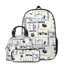 Personalized Police Car Name Custom Backpack