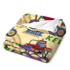 Free Shipping✈️Custom Name Farm Tools Car Kids Blanket