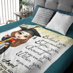 Free shipping✈️Class of 2024 Graduation Custom Blanket-Graduation Gift