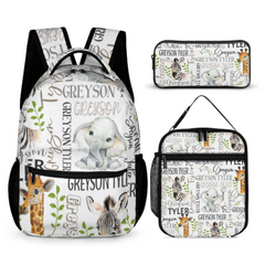 Safari Name Custom Backpack