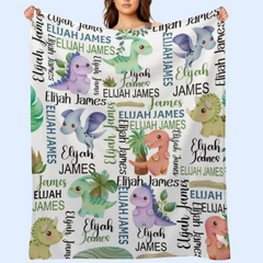 Free Shipping✈️Cute Dinosaur Personalized Blankets