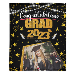 Custom Class of 2023 Graduation Star Blanket