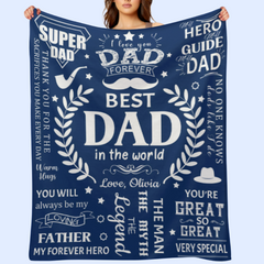 Couvertures du meilleur papa du monde pour les cadeaux de papa 