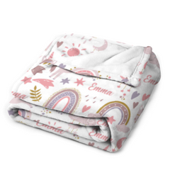 Free Shipping✈️Unicorns Dream of Personalized Blankets For Kids Baby