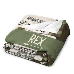 Free Shipping✈️Personalized Hunting Theme Blanket - Baby Boys Blanket Newborn Baby Gift