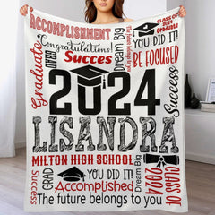 Free shipping✈️Custom Name Soft Blanket - Graduation Gift