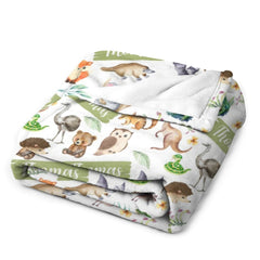 Free Shipping✈️Personalised Aussie Animals BabyYouth blanket