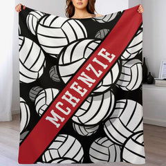 Personalized Volleyball Name Custom Blanket - Gifts for Volleyball Players