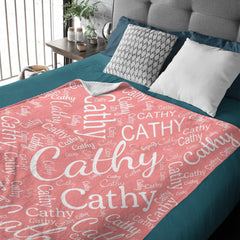 Free Shipping✈️Personalized Name Customized Soft Blanket