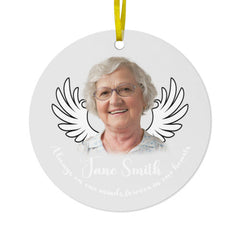 Memorial Personalized Custom Photo - Not A Day Goes By- Acrylic Ornament - Christmas Gift