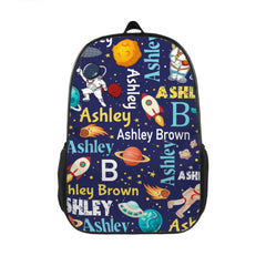 Personalized Space Theme Backpack with Name Gift for Children