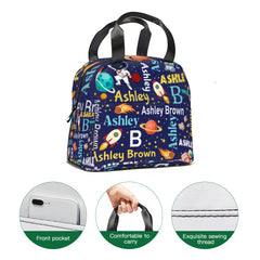 Personalized Space Theme Backpack with Name Gift for Children