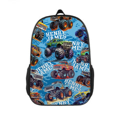 Personalized Truck Car Pattern Name Custom Backpack