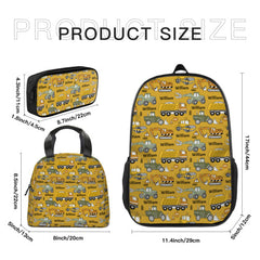 Personalized Name Custom Construction Tractor Backpack