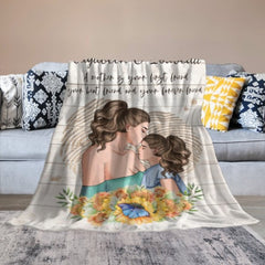 A Mother Is Your Forever Friend - Mom To Daughter, Personalized Blanket - joliny