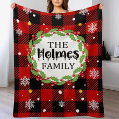 Free Shipping✈️Custom Christmas Buffalo Plaid Blanket