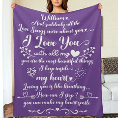 And Suddenly All The Love Songs Were About You - Couple Blanket - New Arrival, Christmas Gift For Husband Wife, Anniversary - joliny