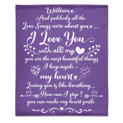 And Suddenly All The Love Songs Were About You - Couple Blanket - New Arrival, Christmas Gift For Husband Wife, Anniversary - joliny