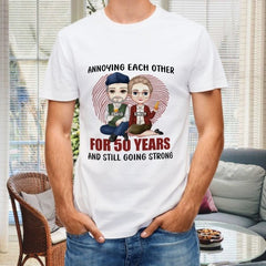 Annoying Each Other For Many Years Still Going Strong - Anniversary Gifts, Gift For Couples, Husband Wife - Personalized Unisex T-shirt - joliny