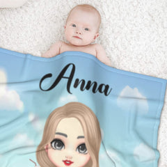 At The Beach Pool Party - Personalized Beach Custom Blanket - Gifts for Friends - joliny