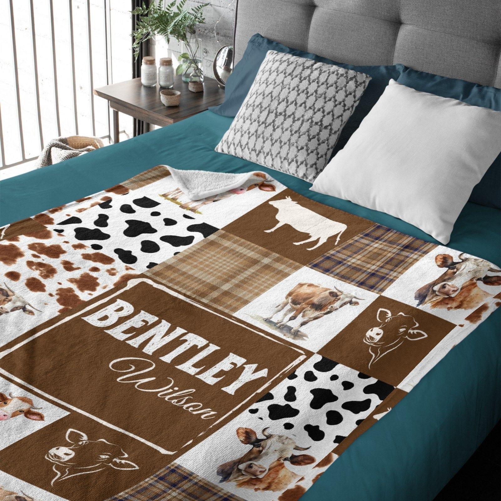 Personalized Cowboy Baby Blanket with Name - Joliny