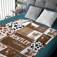 Personalized Cowboy Baby Blanket with Name - Joliny