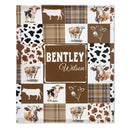 Personalized Cowboy Baby Blanket with Name - Joliny