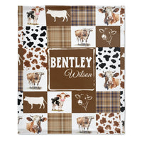 Personalized Cowboy Baby Blanket with Name - Joliny