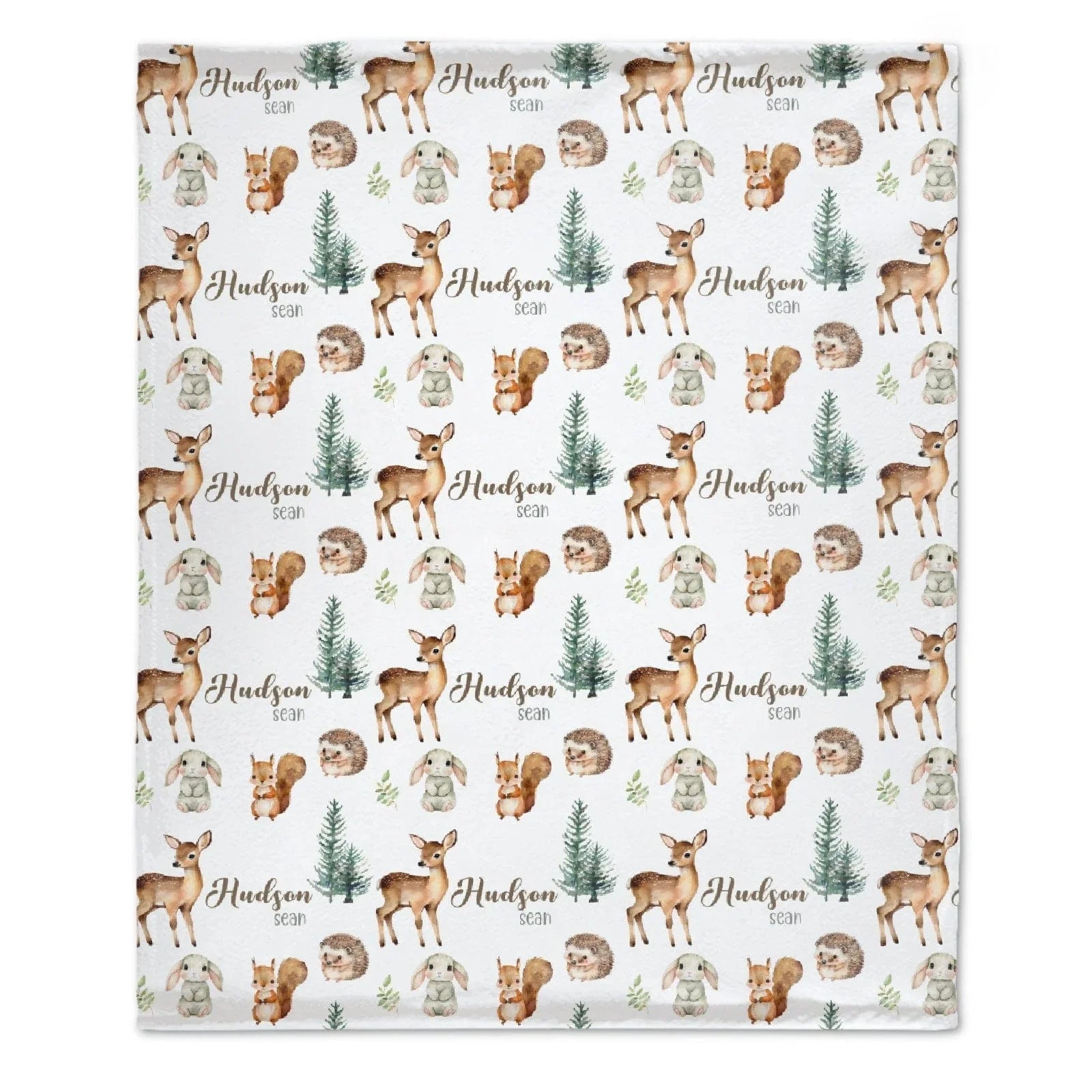 Personalized Woodland Animal Baby Name Custom