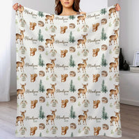 Personalized Woodland Animal Baby Name Custom - Joliny
