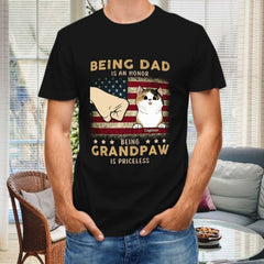 Being Grandpaw Is Priceless - Gift for Dad, Personalized Unisex T-Shirt - joliny