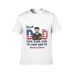 Best Dad Ever 4th Of July Independence Day Personalized Shirt - joliny