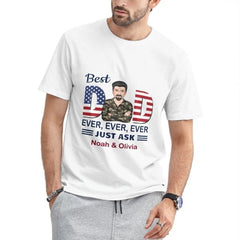 Best Dad Ever 4th Of July Independence Day Personalized Shirt - joliny