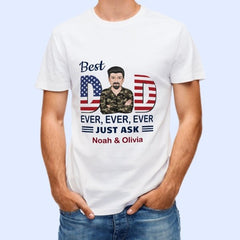 Best Dad Ever 4th Of July Independence Day Personalized Shirt - joliny