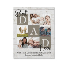 Best Dad Ever Photo Canvas - joliny