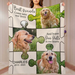 Best Friends Come Into Our Lives - Upload Image - Personalized Blanket - joliny