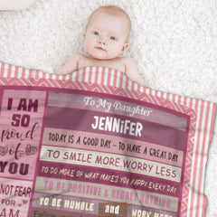 Best Wishes Custom Name Blanket-Gift for Girl - joliny