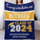 Class of 2025 Custom Name Soft Blanket - Graduation Gift - Joliny