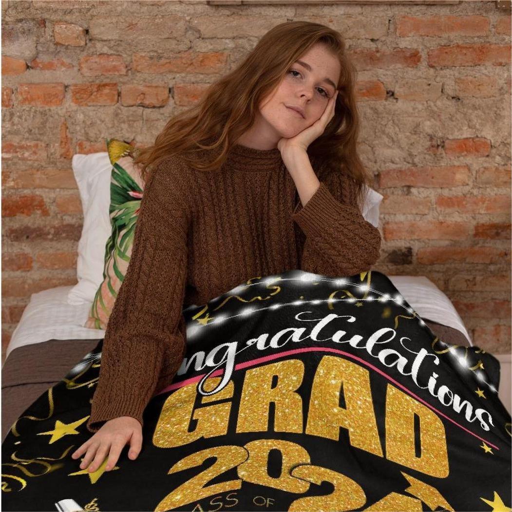 Custom Class of 2024 Graduation Star Blanket