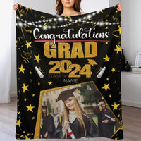 Custom Class of 2024 Graduation Star Blanket - Joliny