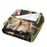 Personalized Graduation Blanket 2024 Custom Photo and Name Congratulations Graduation Gift - Joliny