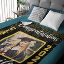 Personalized Graduation Blanket 2024 Custom Photo and Name Congratulations Graduation Gift - Joliny