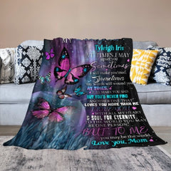 Butterfly Custom Name Blanket - Gift for Daughter - joliny