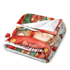 Free Shipping✈️Personalized Baby's First Christmas Trip Blanket