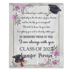 Class of 2023 Name Custom Blanket-Graduation Gift - joliny