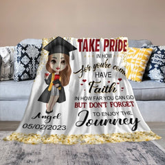 Congratulations Class of 2023 Best Gift For Graduation's Day - Personalized Graduation Blanket - joliny