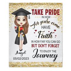 Congratulations Class of 2023 Best Gift For Graduation's Day - Personalized Graduation Blanket - joliny