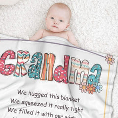 Custom kids name Blanket Birthday - Mother's day Gift for Nana - joliny