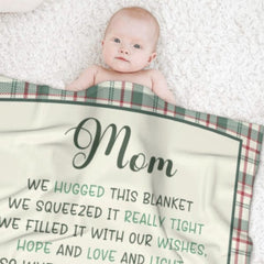 Custom kids name Grandma Blanket - Gift for Grandma Nana Mom Birthday Mother's day - joliny